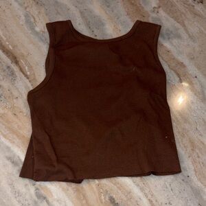 Brown Sleeveless Women's Top